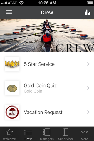 Costa Ent Employee App - náhled