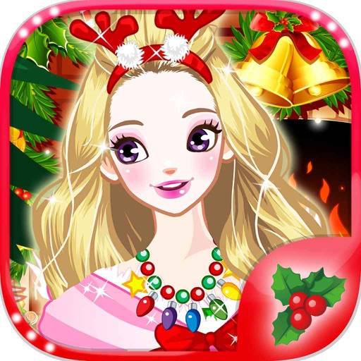 Pretty Girl Christmas - Makeover Salon Girly Games Icon