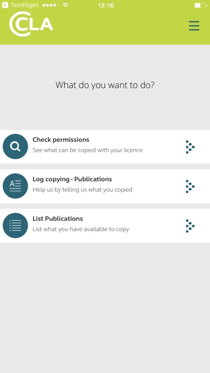 CLA Mobile - log your copying