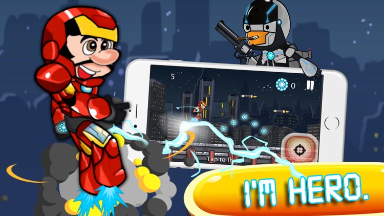 Mr Iron Jet : fast runner man hero