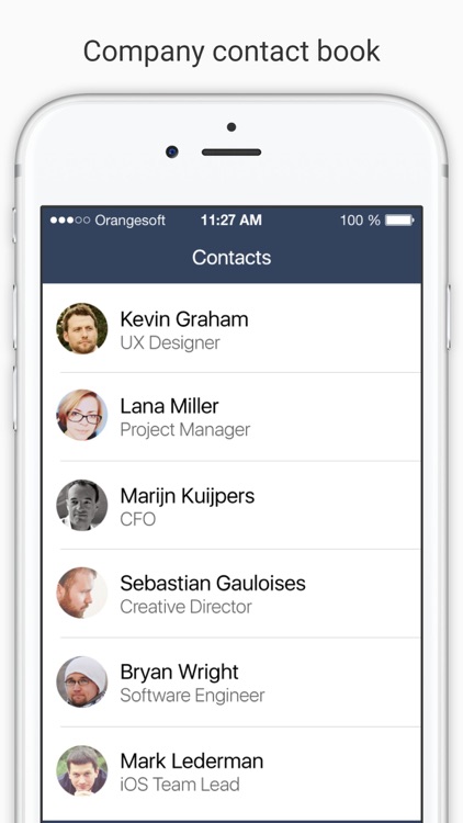 Contacter — your company private contact book