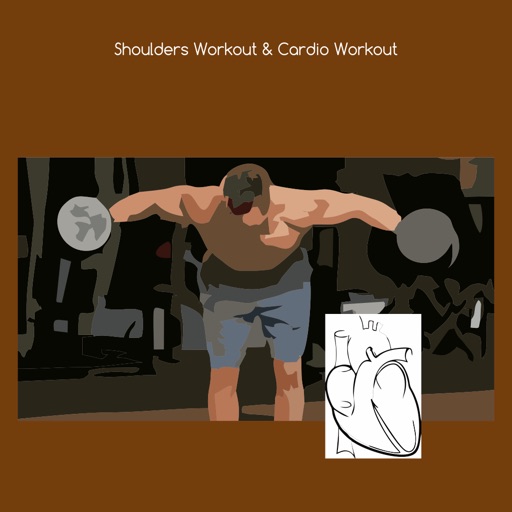 Shoulders workout and cardio workout icon