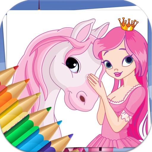 Fairy Tale Coloring Book Game for kids