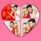 Icon Valentine's Day Collage Frames! Love Photo Editor
