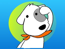 Bruno The White Dog Daily Life Sticker
