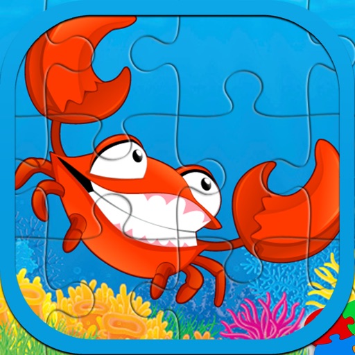 Sea Ocean Animals Jigsaw Puzzle Game For kids iOS App