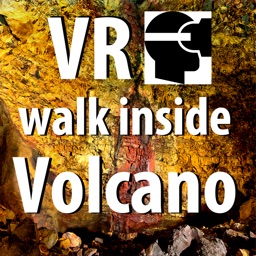 VR Inside a Volcano Island Virtual Reality 360