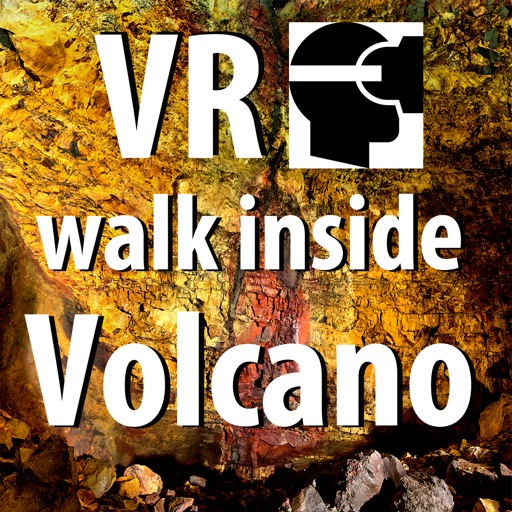 VR Inside a Volcano Island Virtual Reality 360 icon