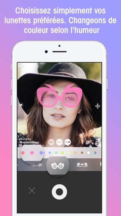 Screenshot #2 pour NiceGlassesLITE -Art Votre Selfie-