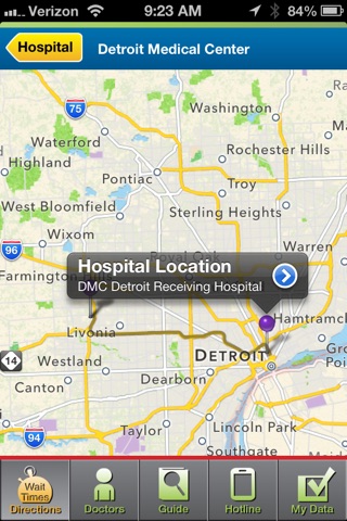 DMC ER Now:Official Detroit Medical Center Toolkit screenshot 3