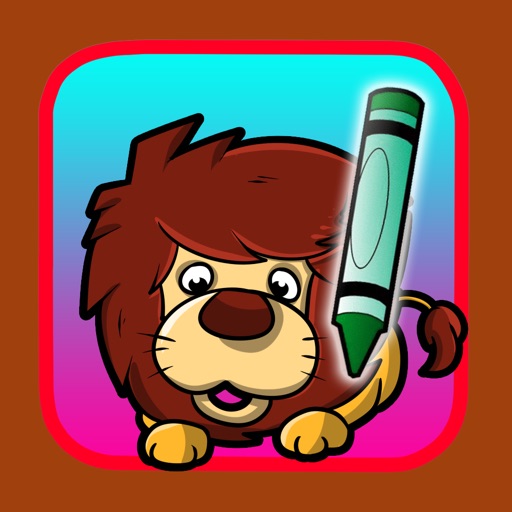Kids Colouring Book Drawing Lion Game by Kanya Pak