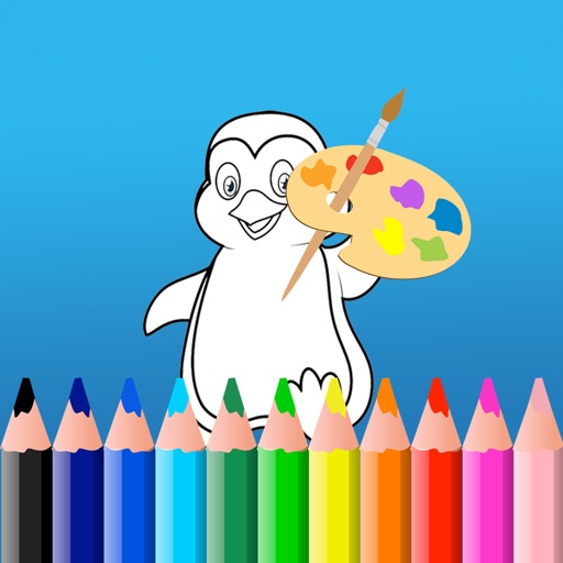 Sea animal coloring drawing game Icon