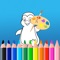 Sea animal coloring drawing game