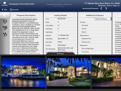 Champagne & Parisi Real Estate for iPad screenshot 4