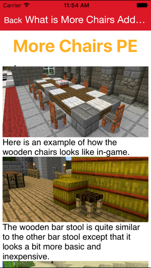 Furniture Addon For Minecraft PE One Touch Install(圖1)-速報App