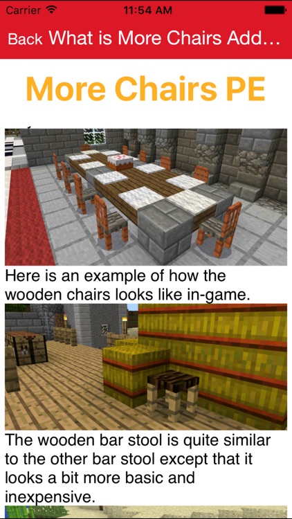 Furniture Addon For Minecraft PE One Touch Install screenshot-0