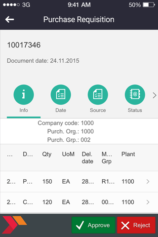 Purchase Requisition Approvals screenshot 3