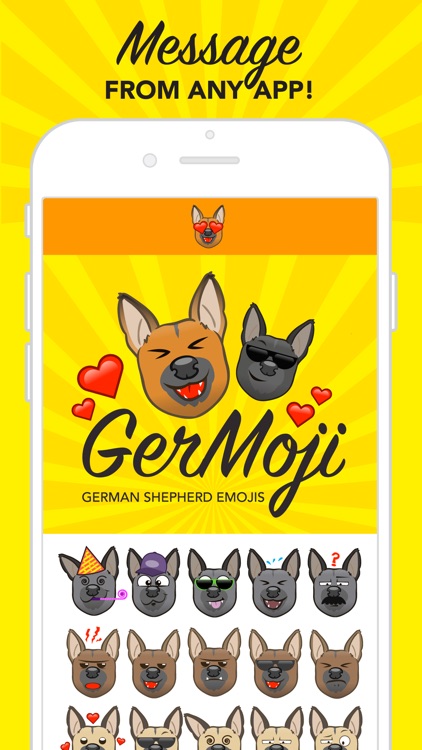 GerMoji - German Shepherd Emojis & Stickers!