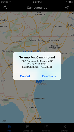 South Carolina – Campgrounds & RV Parks(圖2)-速報App