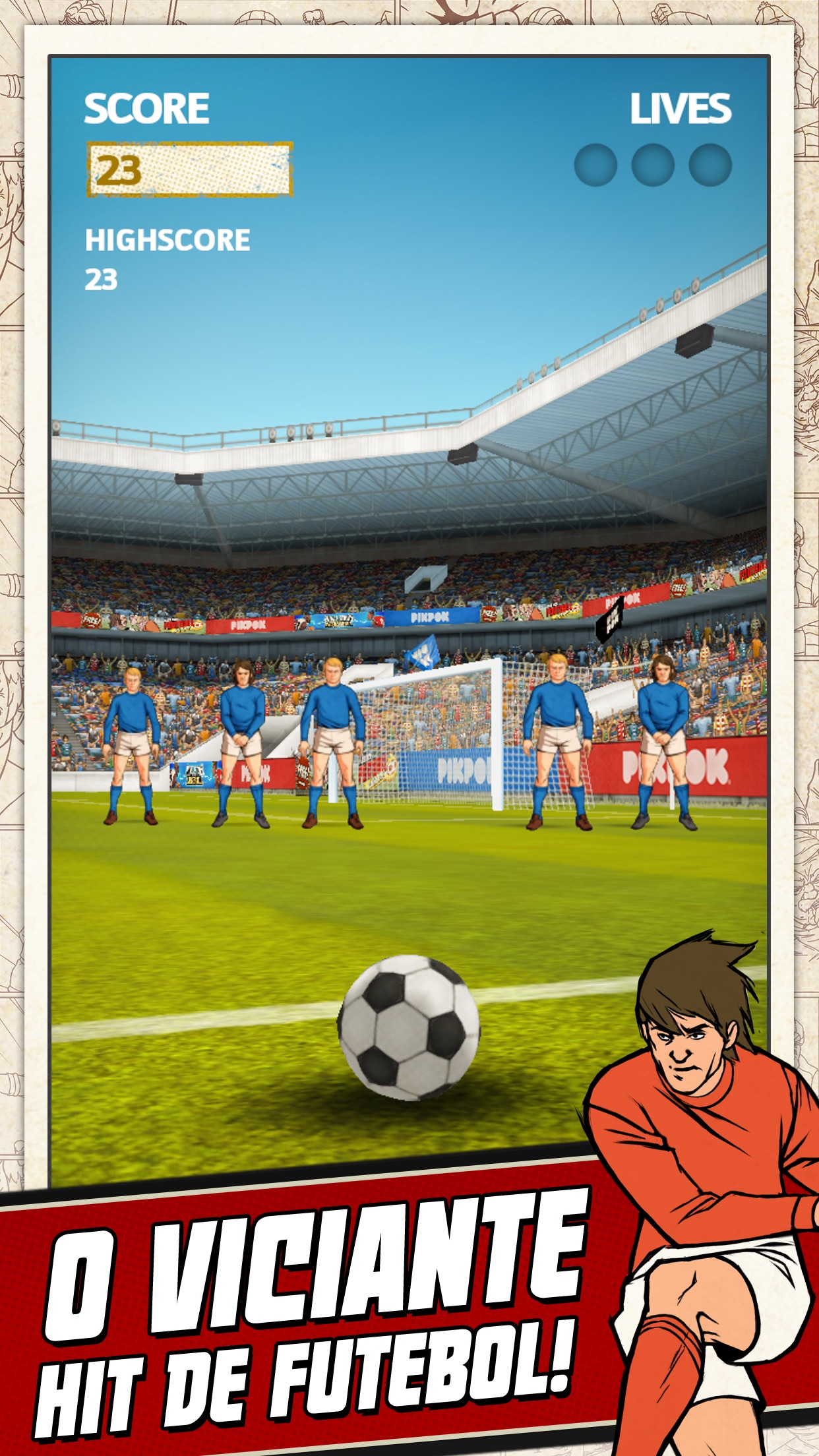 Screenshot do app Flick Kick Football