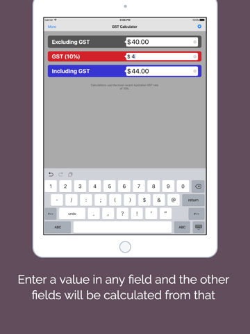 Aussie GST - Australian Goods and Services Tax Cal - náhled
