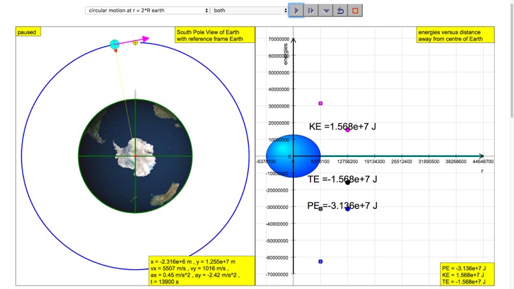 Newton Mountain Simulator E vs r screenshot-3