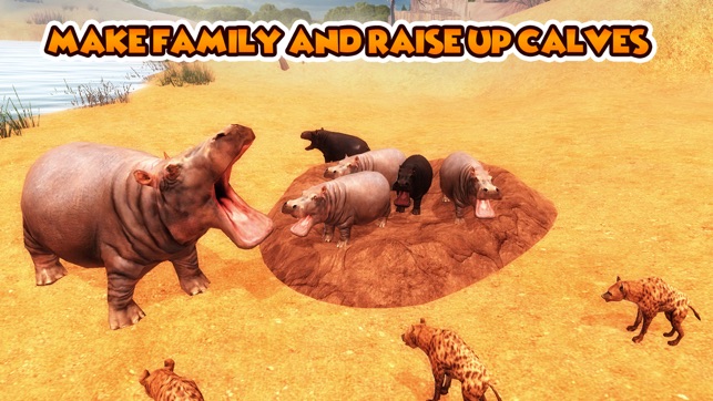 Hippo Wild Life Survival Simulator 3D(圖3)-速報App