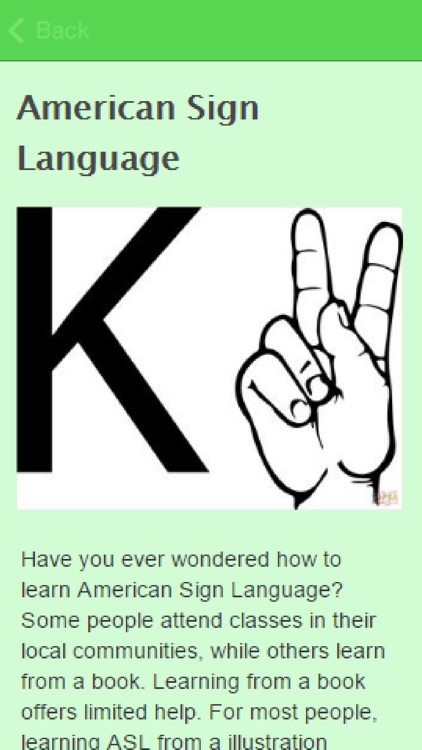 American Sign Language..