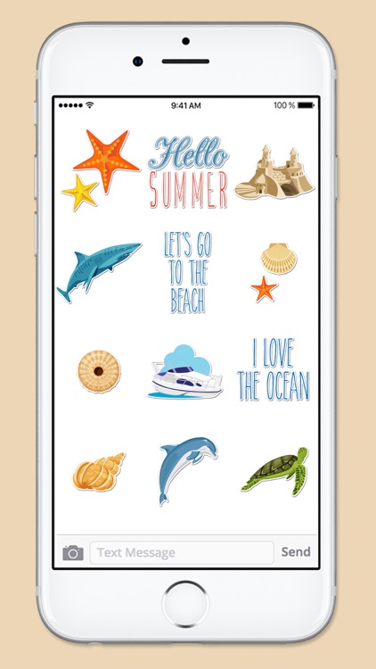 Beach Ocean and Nautical Sticker Pack