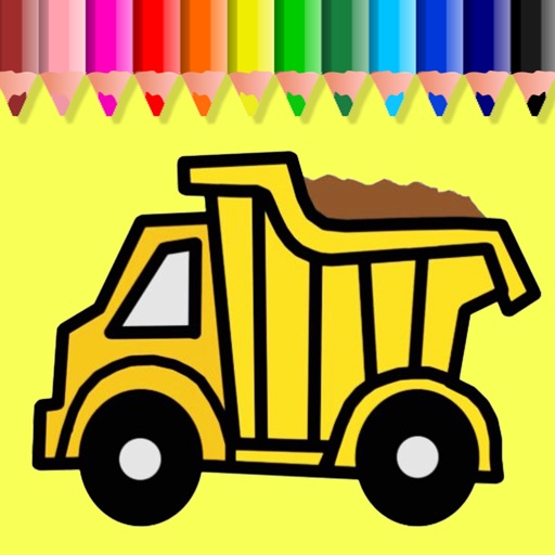 Free Mine Truck Coloring Book Game Education Icon