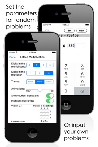 Lattice Multiplication screenshot 2