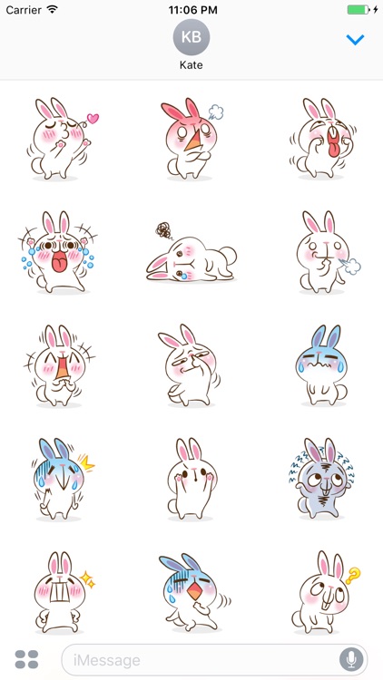 Rascal The Cute Little Rabbit Stickers