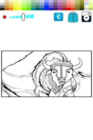 Coloring Pages Buffalo for Kids screenshot 2