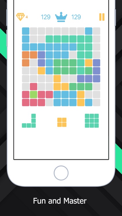 10 Squares - A Merged Color Block and Matrix Theme