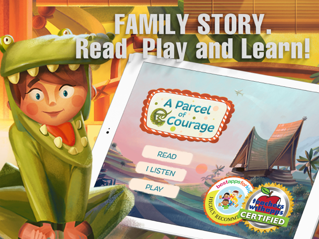 ‎A Parcel of Courage book for kids with puzzles Screenshot