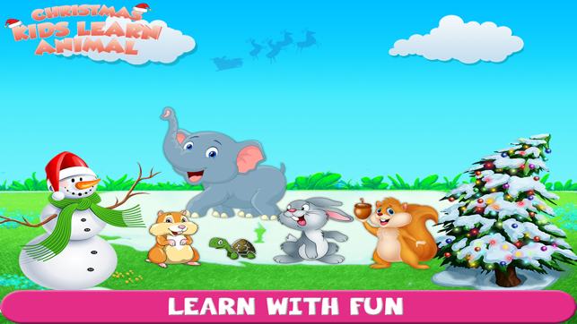 Christmas Kids Game Learn Animal Name(圖2)-速報App