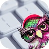 Owl Emoji Keyboard – Cute Keypad Fonts and Layout