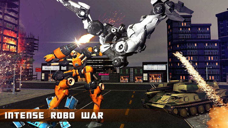 Futuristic Robot fight: Modern Steel World War