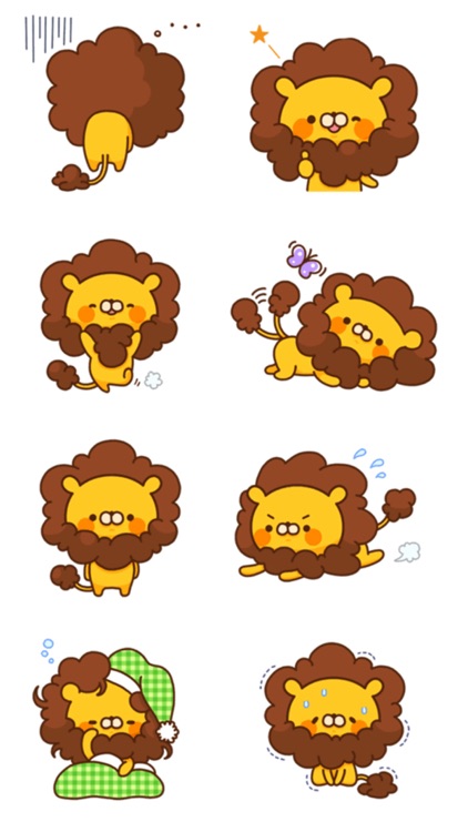 Cute Lion Stickers