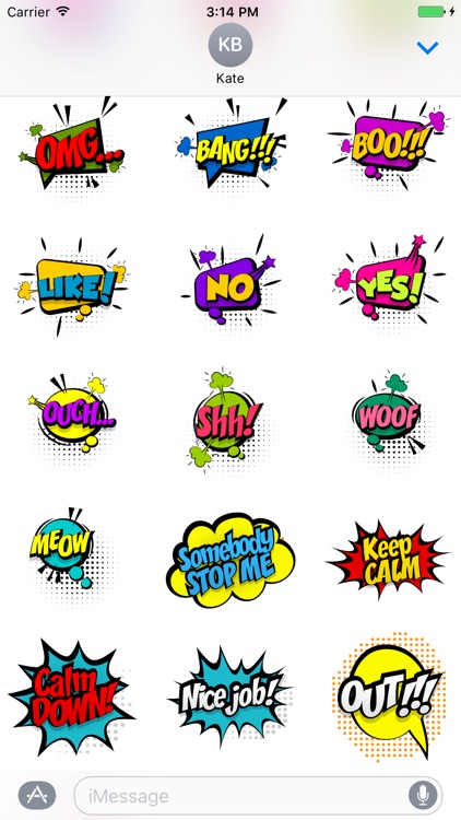 Comic Pop Art Stickers screenshot-3