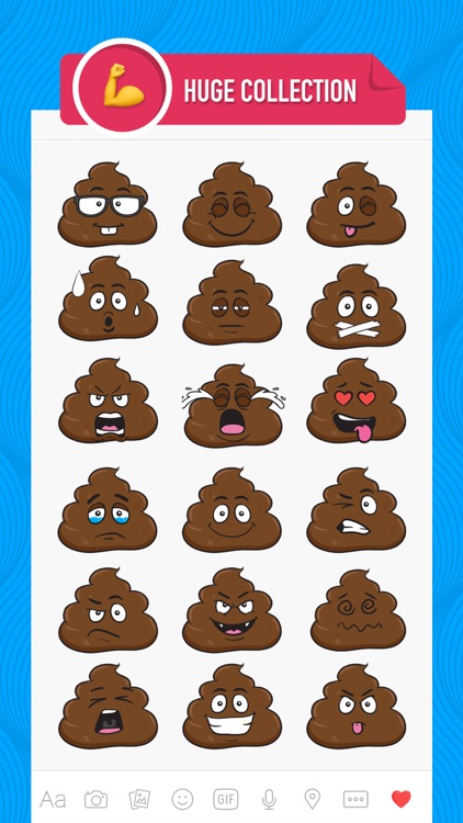 PoopMoji - poop emoji and stickers keyboard app