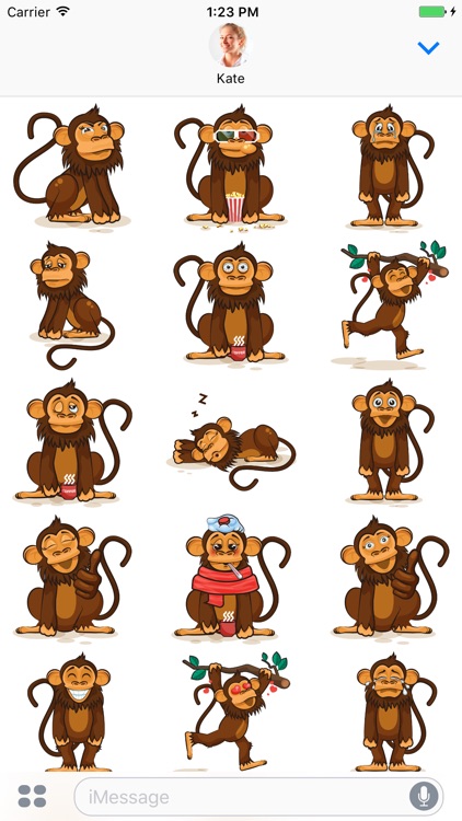 Monkey - Stickers for iMessage