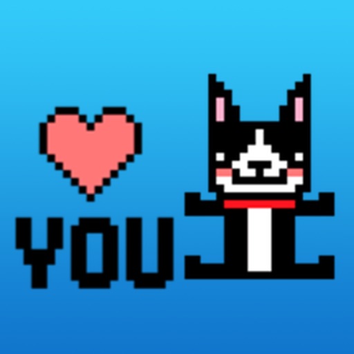 Boston Terrier Dog Pixel Sticker