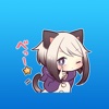 Cute Cat Girl Japanese Stickers