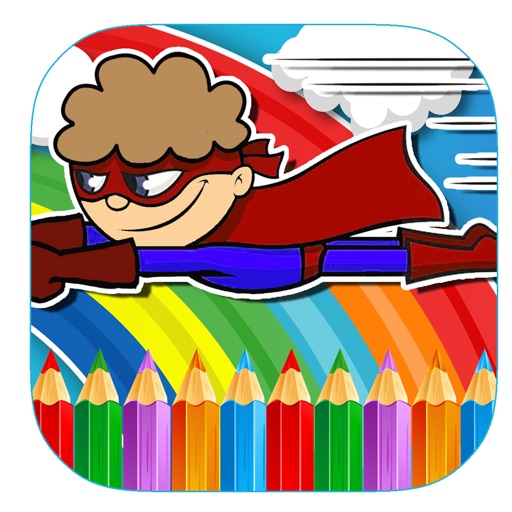 Coloring Page game Hero Mask Version iOS App