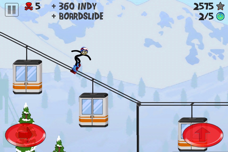 Stickman Snowboarder™ screenshot 2