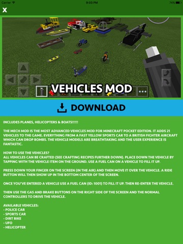 CARS MOD FOR MINECRAFT PC GAME screenshot 4