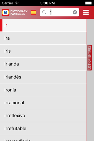PWN Spanish-Polish Dictionary screenshot 4