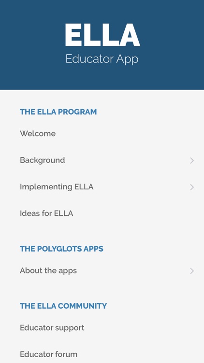 ELLA Educator App (Spanish)