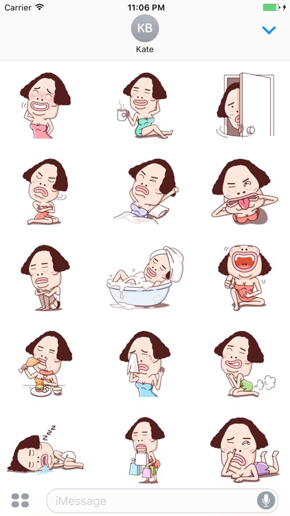 Pola The Ugly Funny Woman Sticker Vol 2